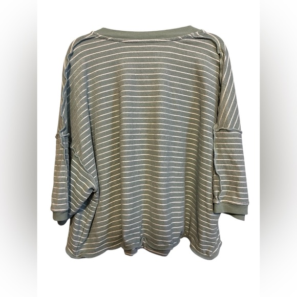 FREE PEOPLE MATILDA STRIPED TERRY CARDIGAN - Picture 7 of 16